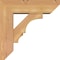 Ekena Millwork Balboa Slat Smooth Bracket w/ Offset Brace, Western Red Cedar, 5 1/2"W x 16"D x 16"H BKT0604X16X16BOA06SWR - alternate 3